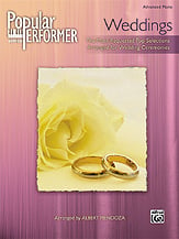 Popular Performer Weddings piano sheet music cover Thumbnail